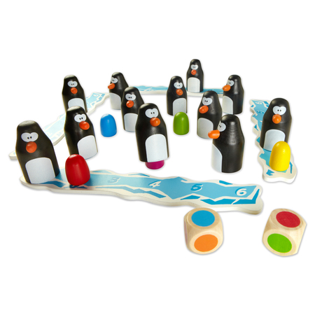 Blue Orange Pengoloo™ Wooden Skill Building Memory Color Recognition Game for Kids 00270